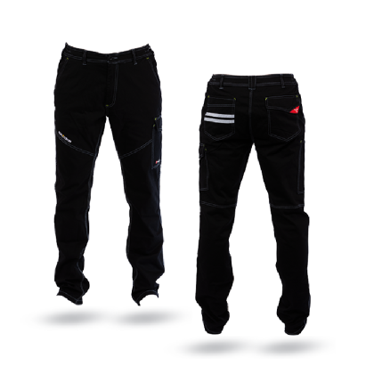 Unisex bavlněné pružné pracovní kalhoty - velikost L